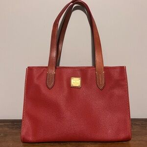 Dooney & Bourke Eva Shopper Handbag Red Orange Purse